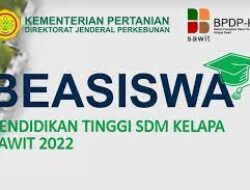 Ditjen Perkebunan Kementan Buka Seleksi Nasional Beasiswa SDM Perkebunan Kelapa Sawit 2022